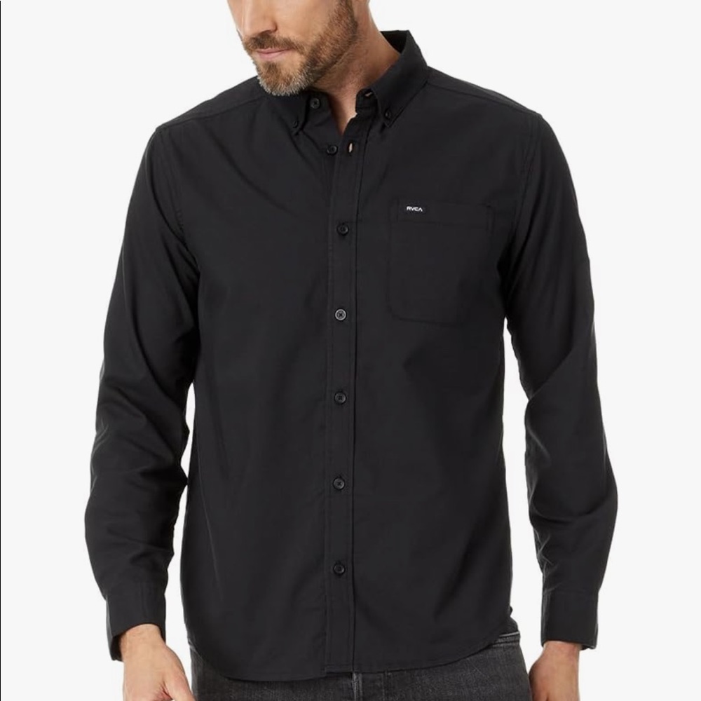 RVCA slim fit stretch dress shirt